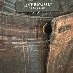 Liverpool Maroon & Blue/Black Plaid Preppy Flattering size 14